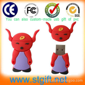 Custom Made Logo USB Flash Drive and Logo Embossed in Mold